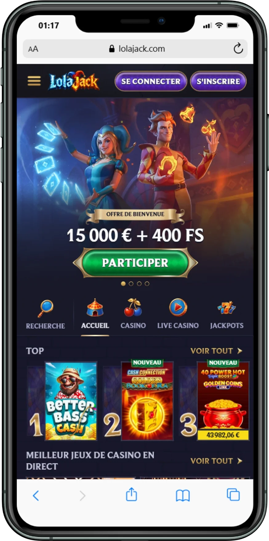 LolaJack mobile